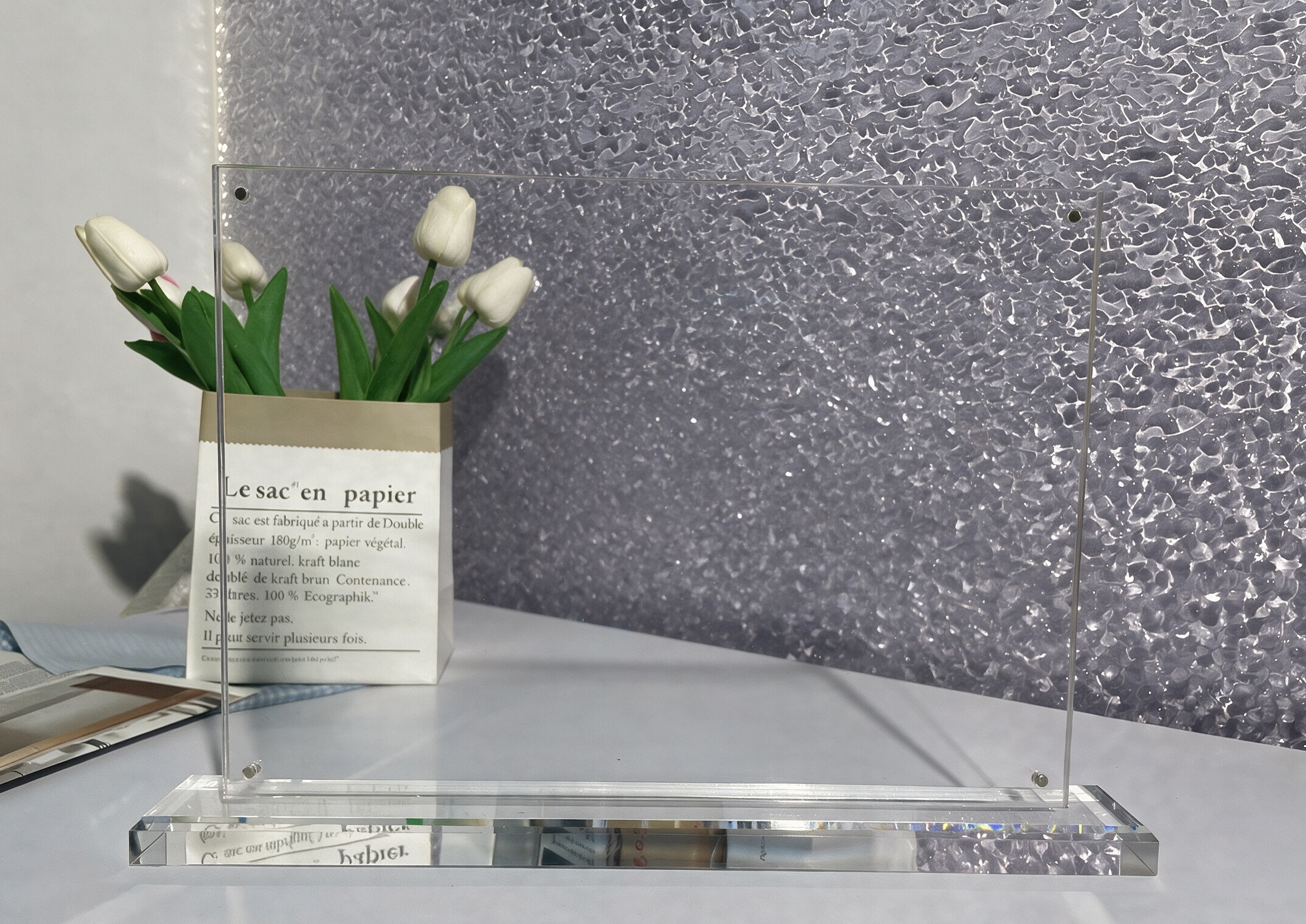 Magnetic Acrylic Sign Holder – Sturdy Clear Acrylic Display Stand for Commercial Display - Image 1